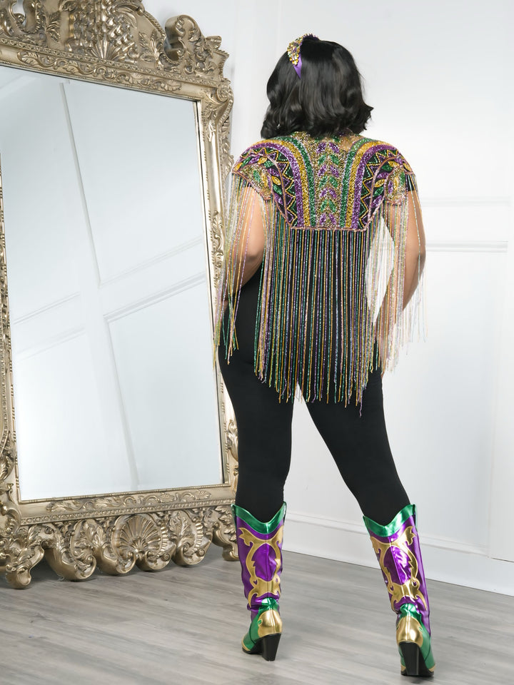 BEAD REIGN CAPE (PREORDER SHIPS 2/6-PLEASE READ DESCRIPTION)