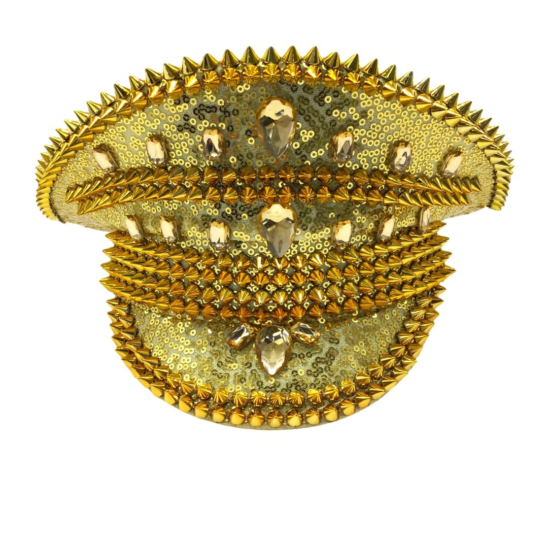 Mardi Queen Captain Hat (Gold)