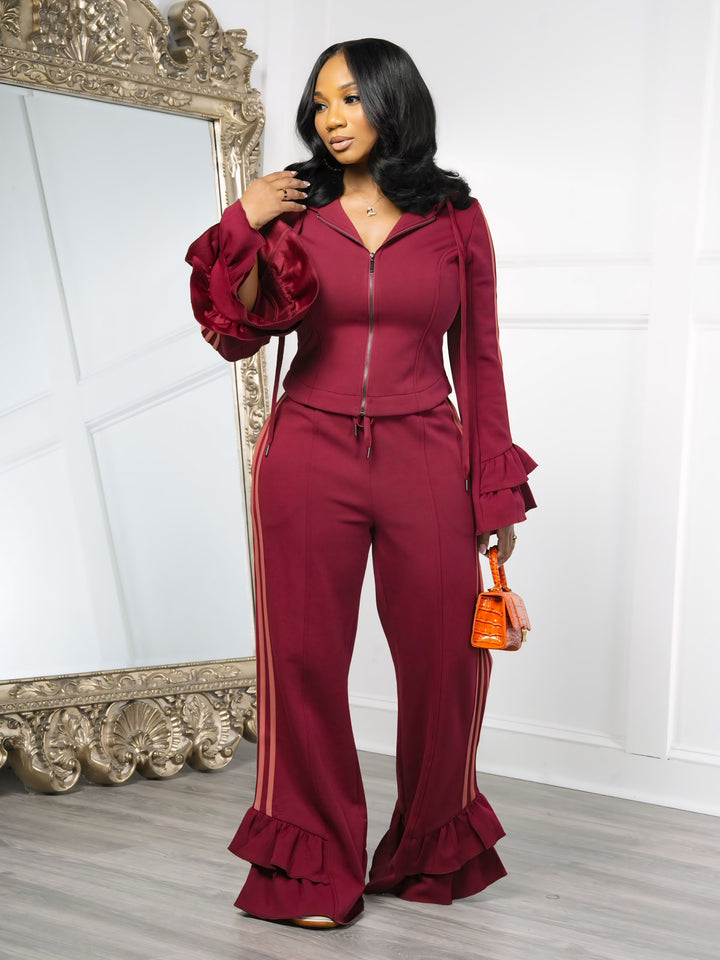 Pretty on the Run Set (Burgundy/Orange)