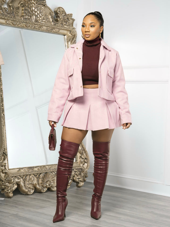 YLANA SKORT SET (Fondant Pink)
