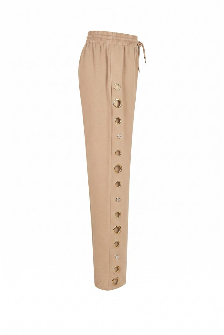 Grommet Sweat Pant  (Beige) PANTS ONLY