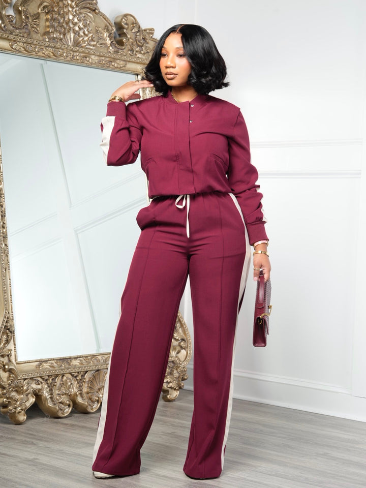 Love in Bordeaux 2PC PANT SET