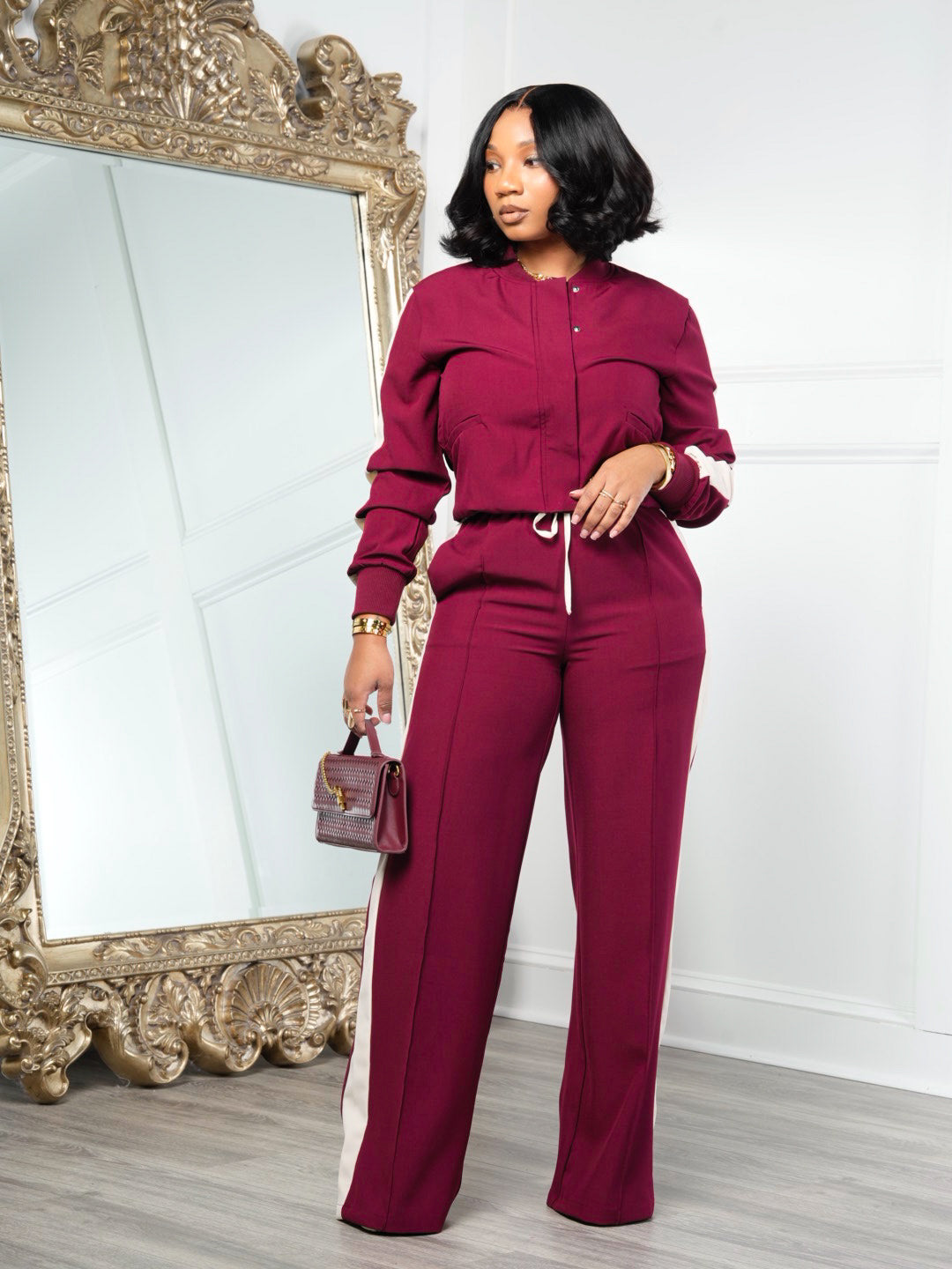 Love in Bordeaux 2PC PANT SET