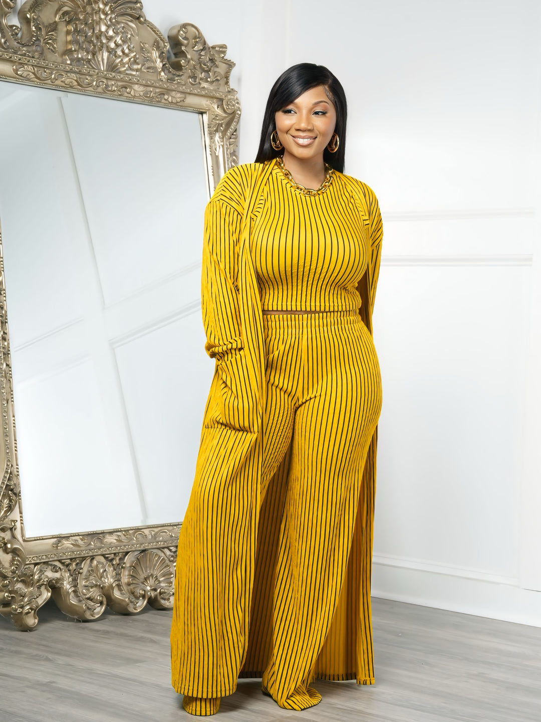 Luxe Lines 3 pc Set (Mustard)