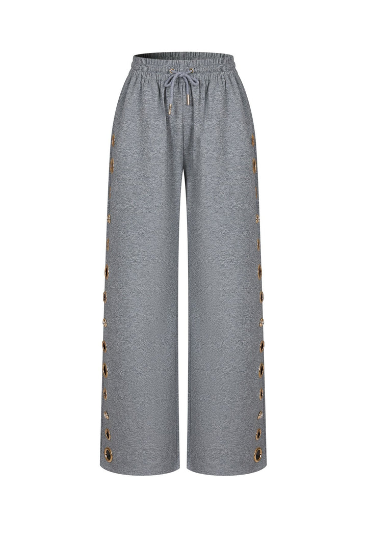 Grommet Sweat Pant  (HEATHER GRAY) PANTS ONLY