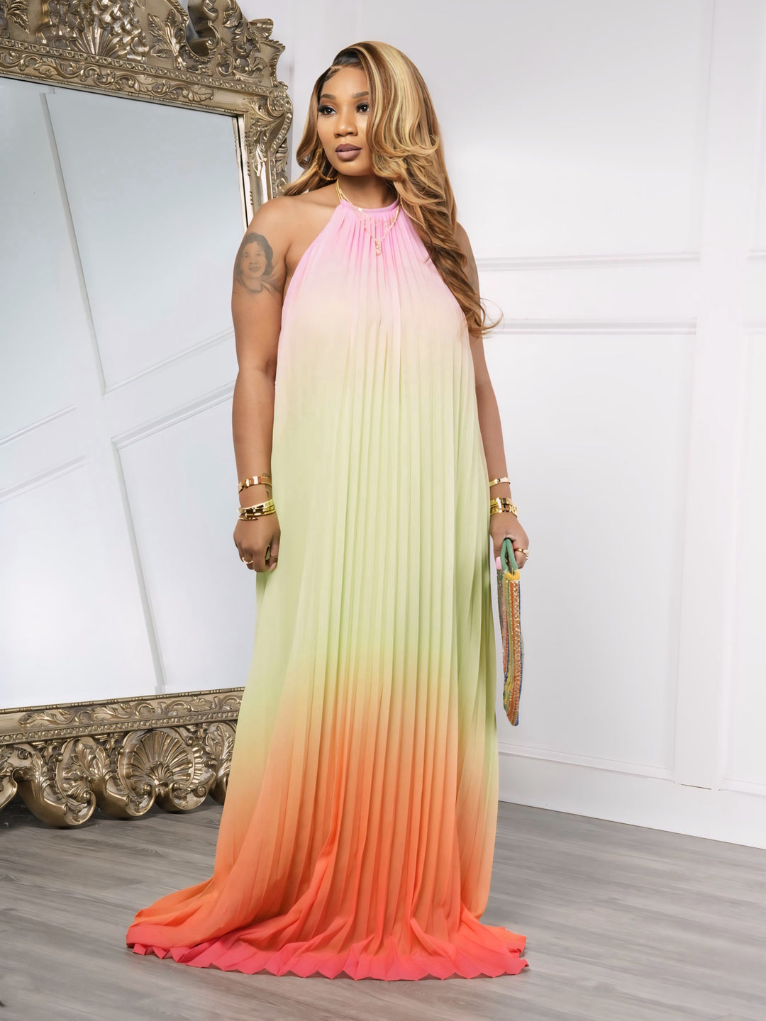 ombre halter maxi dress Lily Halter Maxi Dress