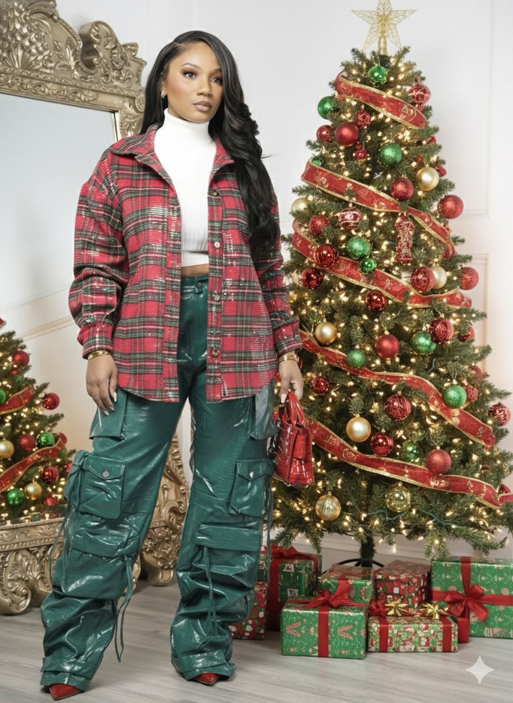 Holiday Heat Sequin Shacket