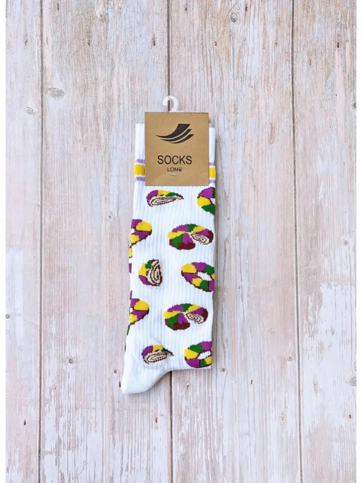 KING CAKE SOCKS