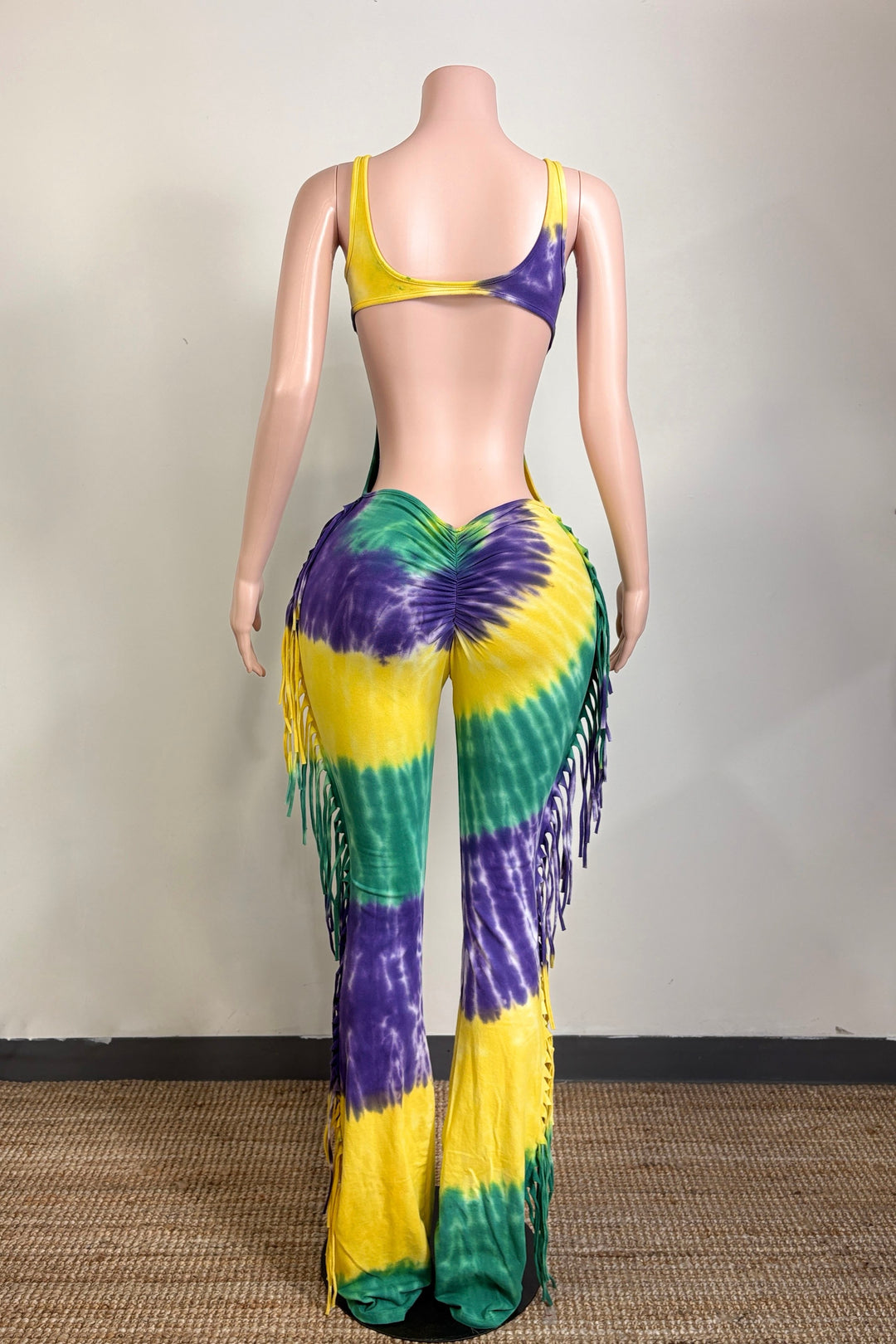 MARDI SWIRLS Fringe JUMPSUIT