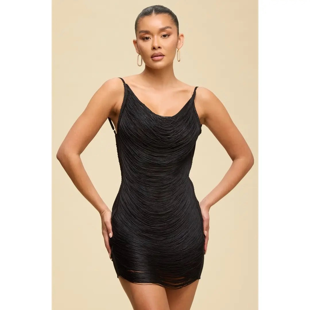 FRINGE MINI DRESS