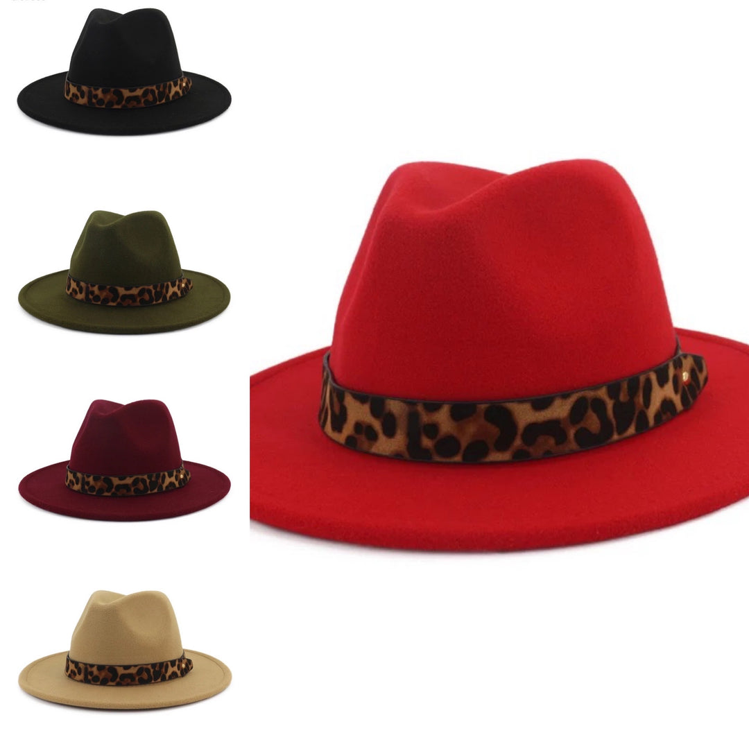 TOUCH OF LEOPARD FEDORA