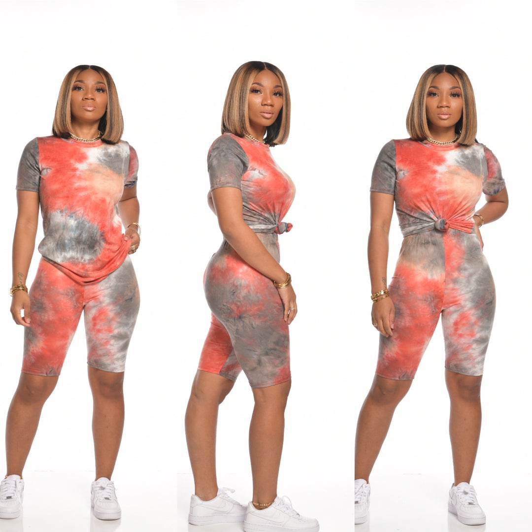 TYE DYE ROUND NECK BASIC SET