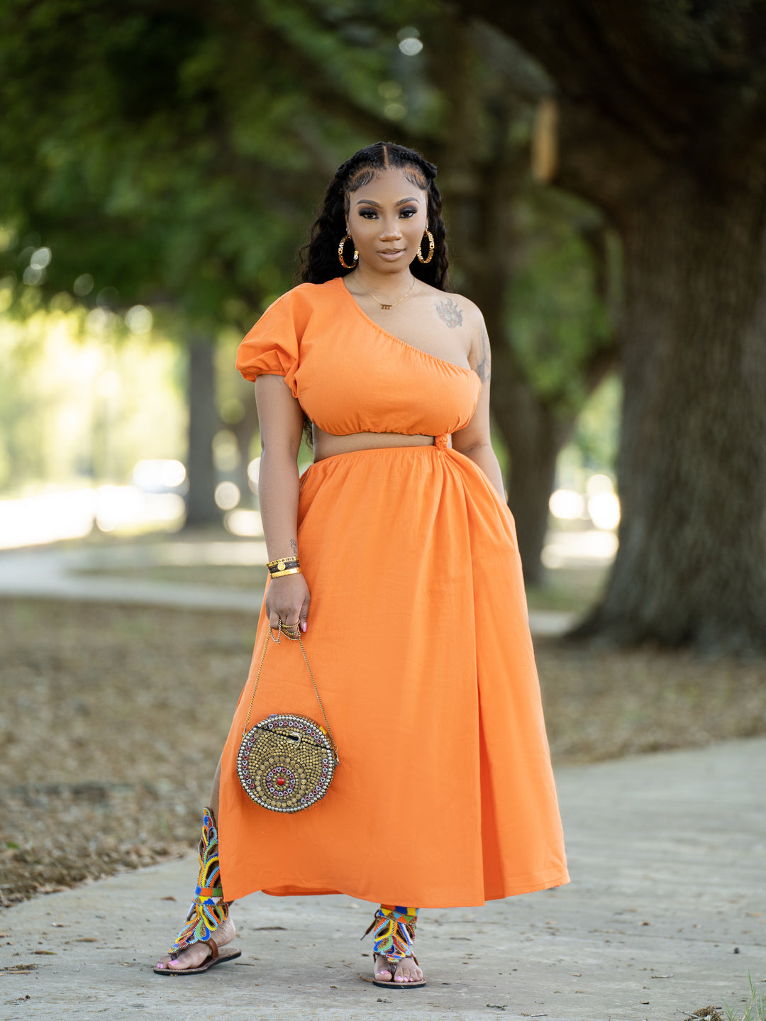 Amari Dress (Orange)